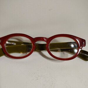 EYE BOBS READER Frames + 2.5 Green Red Adult Super Vision Bold Chunky Fun